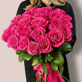 Букет роз Пинк Флойд (25шт)