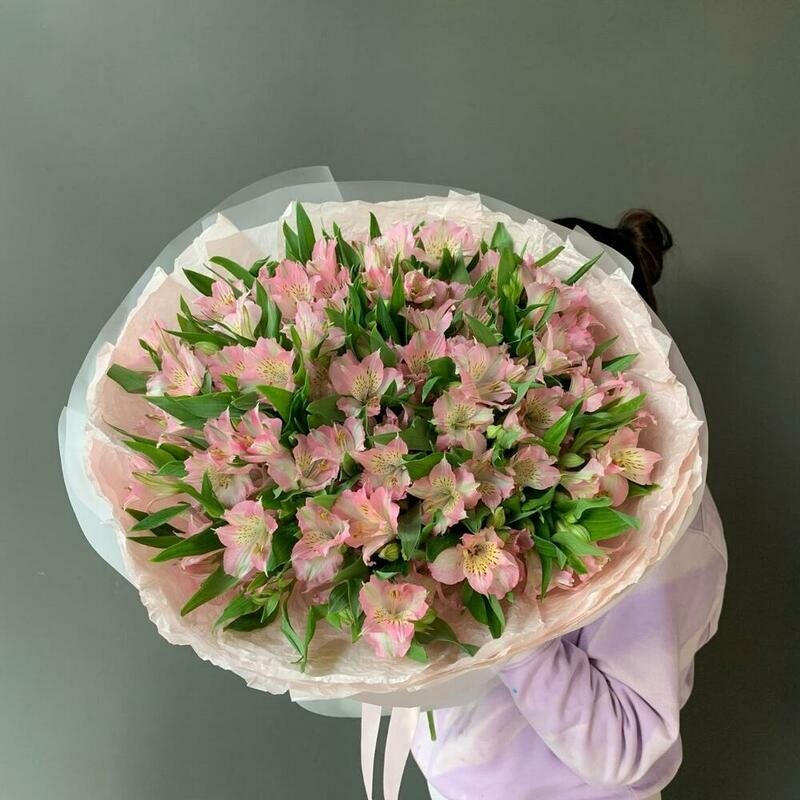 Букет из Альстромерии 21шт, премиум