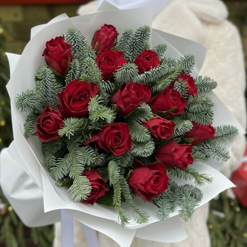 Розы с елочкой, стандартный
