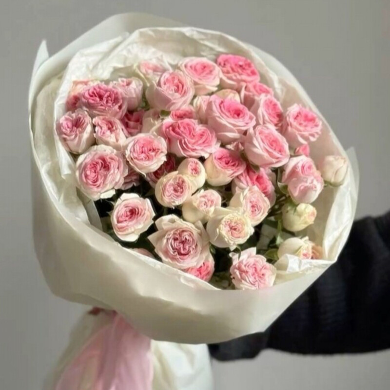 Букет из 7 кустовых роз, букет из 7 роз