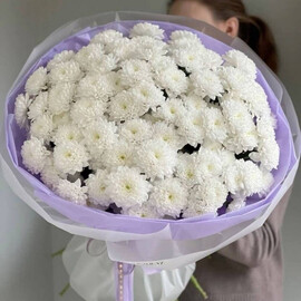 «Beloe oblako» buket hrizantem