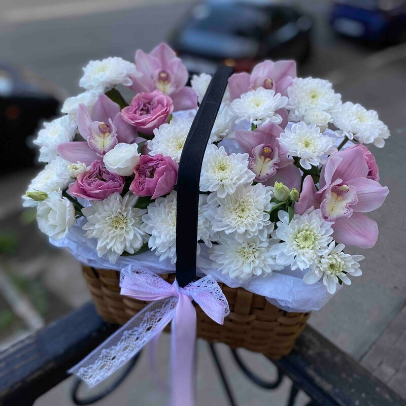 Корзинка с орхидеями, стандартный