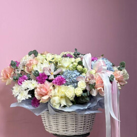 Premium korzina s tcvetami