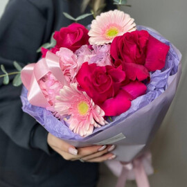 Букет с французской розой готча