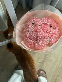 Buket s rozovimi diantusami