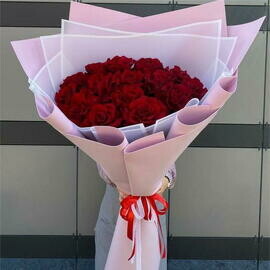 Букет из 17 роз 100 см