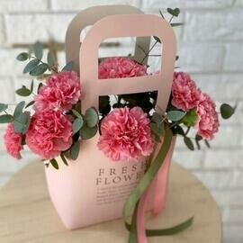 Сумка с диантусами