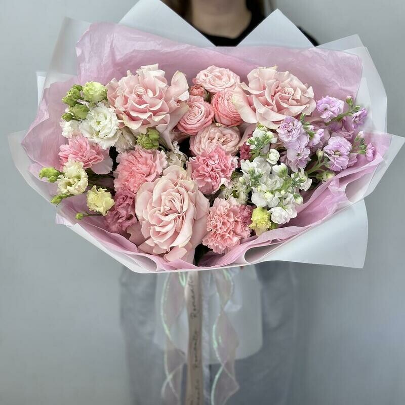 Букет с французскими розами, стандартный