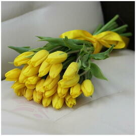 Букет из жёлтых тюльпанов 25шт