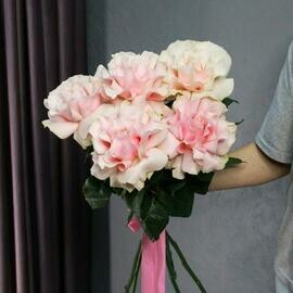 Букет из 5 французских роз Пинк Мондиаль