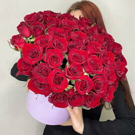 Красная Роза 51 в коробке