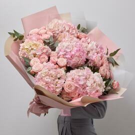 Воздушная мороженка с пионовидной кустовой розой