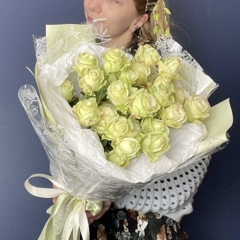 Кустовая роза в подарок коллеге, роза кустовая 5шт