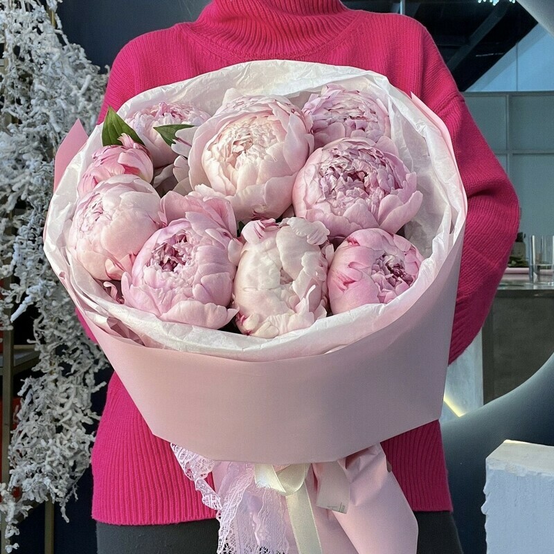 Пионы 9шт, стандартный