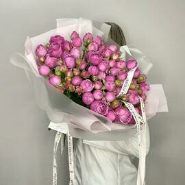 Пионовидная кустовая Роза Misty Bubbles