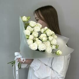 «Бельгийский шоколад» букет из кустовых роз Мисс Бомбасик