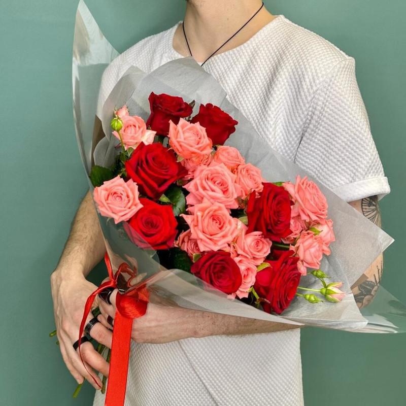 «Божоле» букет из роз, стандартный