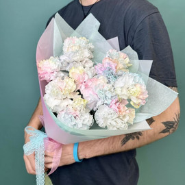 «Акварель» букет из диантусов