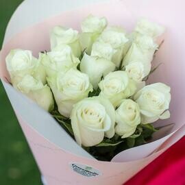 Buket iz 15 belih roz