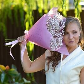 Buket iz nezhnoj gipsofili