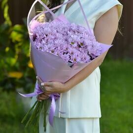 Букет из 9 веток кустовой хризантемы