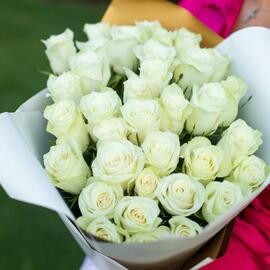 Buket iz 35 belih roz