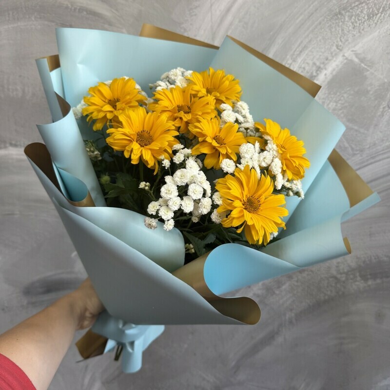 Bouquet of yellow daisies, standart