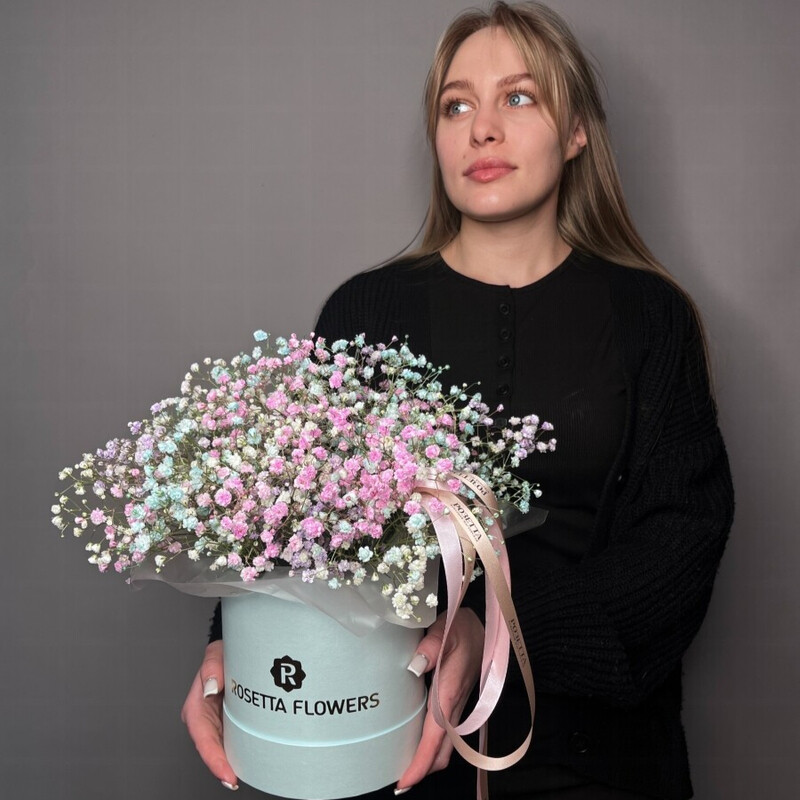 Калейдоскоп, коробка из гипсофилы "калейдоскоп"