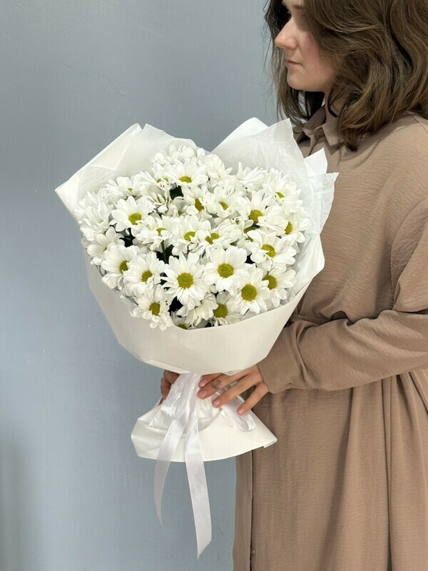 Букет из хризантемы ромашки 110, букет из хризантемы ромашки