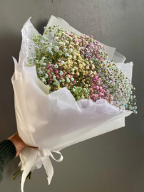 Buket ot studii tcvetov Art_flower s gipsofili