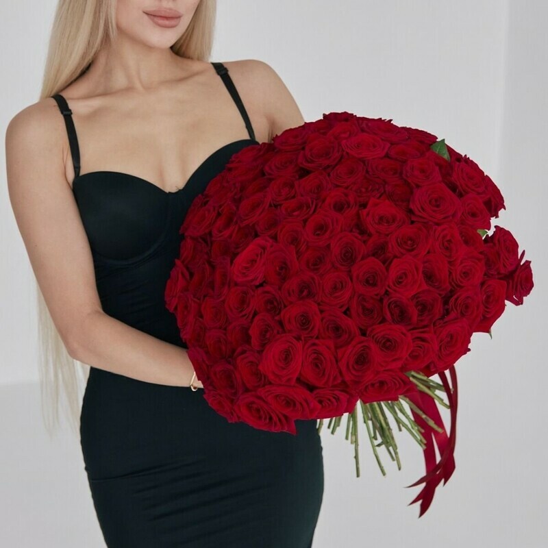 Розы красные (50 см) от 11 шт, розы красные (50 см)  11 шт
