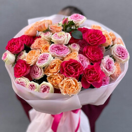 Монобукет «Яркий день» роза кустовая