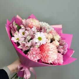 Букет с хризантемой Мамс