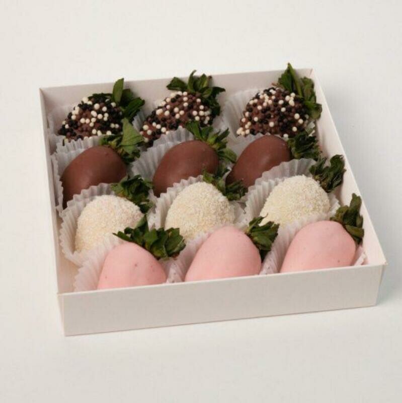 Набор с клубникой в шоколаде 12-16 ягод, стандартный