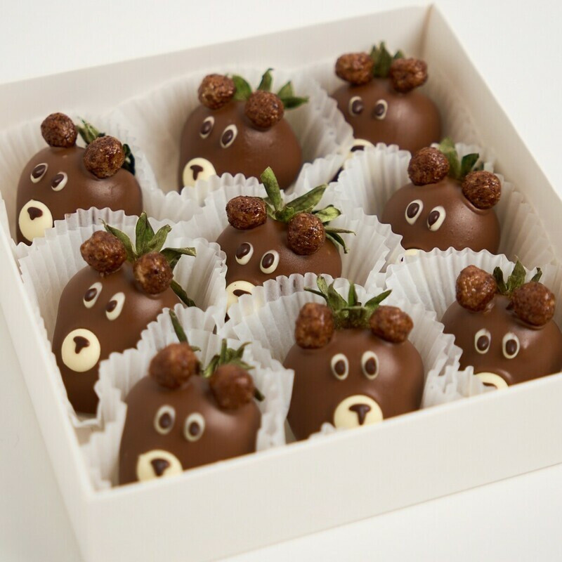 Nabor «Barni» s klubnikoj v shokolade, 6-9 yagod, standart