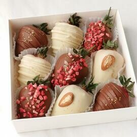 Nabor «Sublimat» s klubnikoj v shokolade, 6-9 yagod