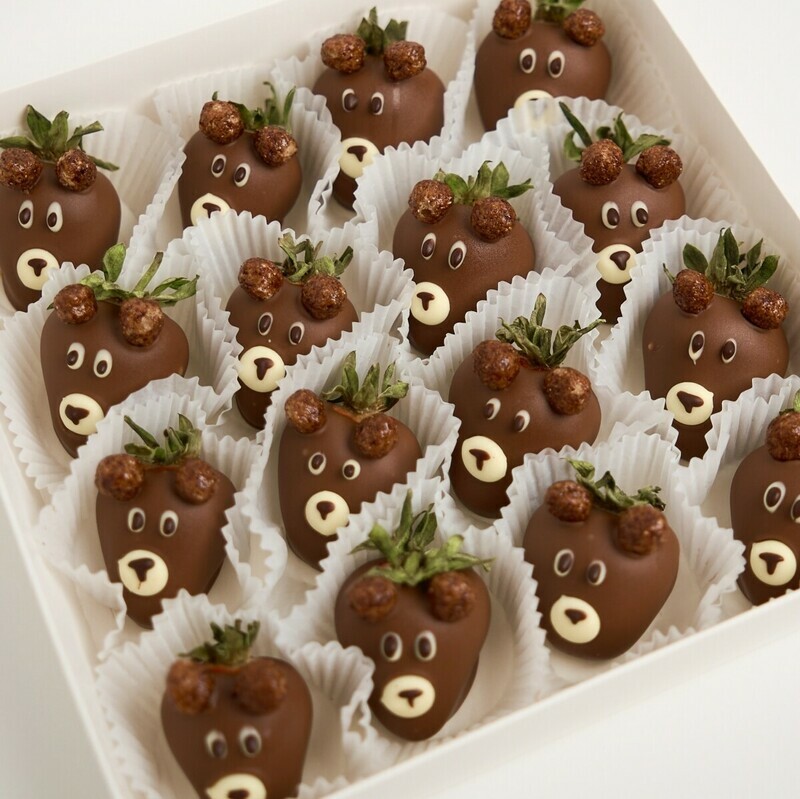 Набор «Барни» с клубникой в шоколаде, 12-16 ягод, стандартный