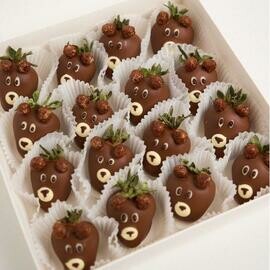 Nabor «Barni» s klubnikoj v shokolade, 12-16 yagod