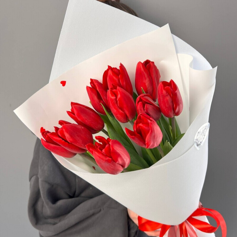 Букет с тюльпанами на 8марта - миллион сердец, букет с тюльпанами на 8марта - миллион сердец