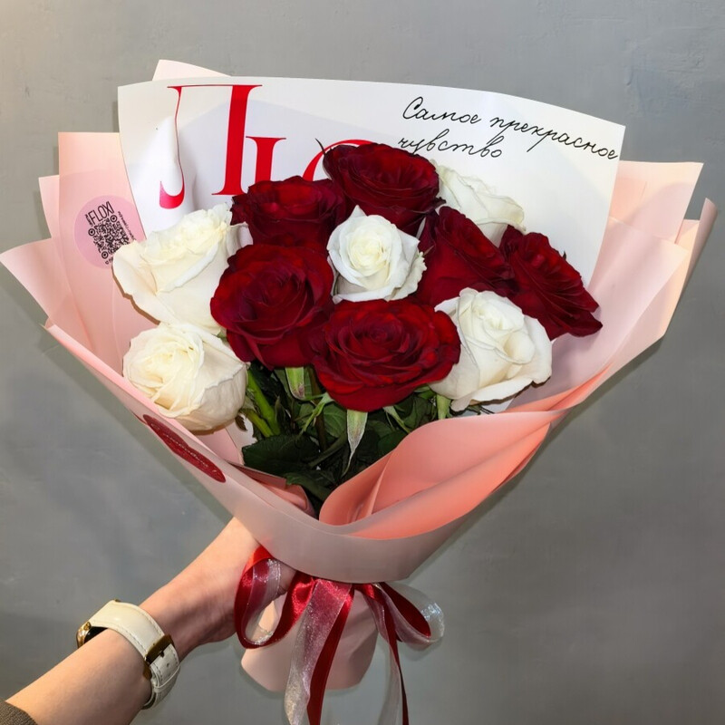 Buket iz 11 rozochek, standart