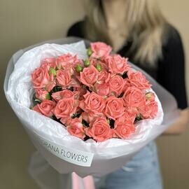 АкцияНовинка Букет из кустовых коралловых роз. Барбадос