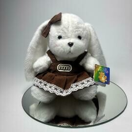 Мягкая игрушка белый заяц 