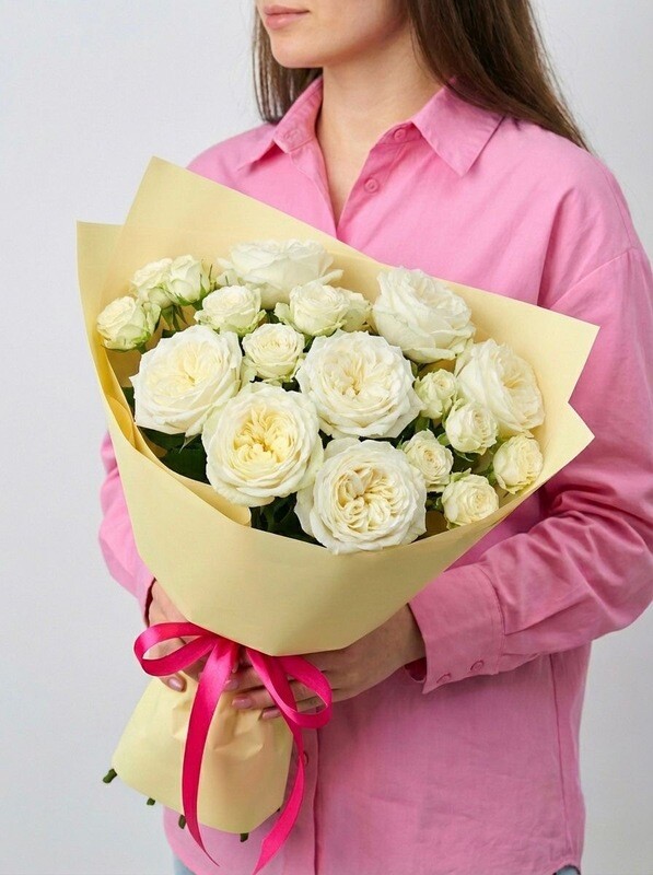 Букет из кустовых роз, букет из кустовых роз