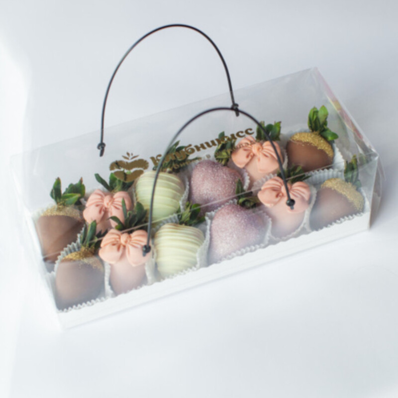 Набор "Сияние" с клубникой в шоколаде, стандартный