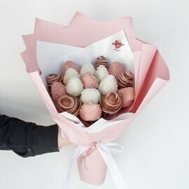 Букет с клубника в шоколаде "Гигантус мини"