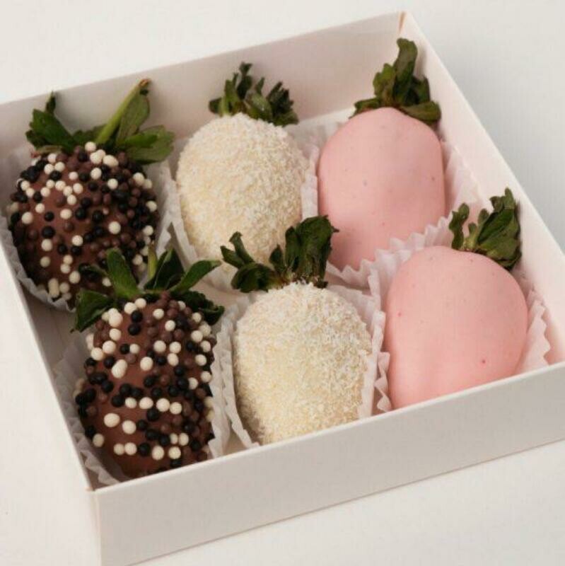 Набор клубника в шоколаде 6-9 ягод, стандартный