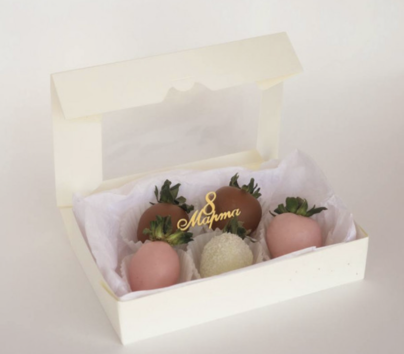 Набор клубника в шоколаде, 5-6 ягод, стандартный