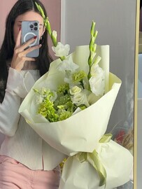 Author's bouquet with gladioli