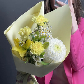 Букет с хризантемой Магнум