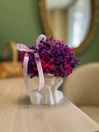 Букет стабилизированной гипсофилы, букет с гипсофилой , гипсофила в кашпо мечтательница,подарок